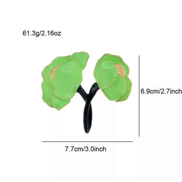 Elegant Purple and Gold Floral Brooch NEW - Picture 5 of 6